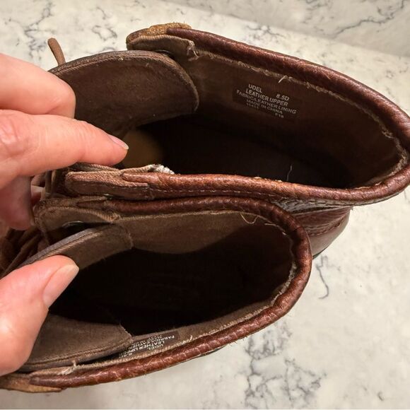 Polo by Ralph Lauren Udal Men's Brown leather and Black duck Boots - Picture 8 of 12